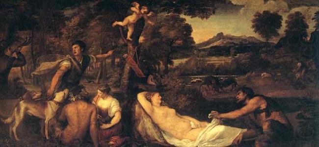 TIZIANO Vecellio Jupiter and Anthiope china oil painting image